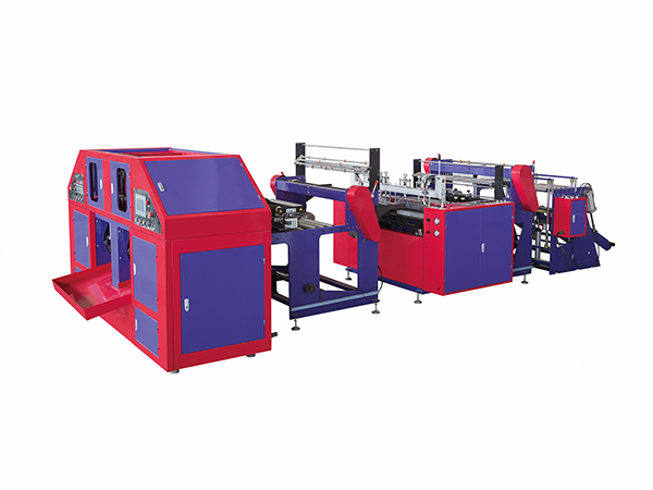 Two Lines Fully Automatic Bottom Sealing Bag-on-roll Making Machine With Core
